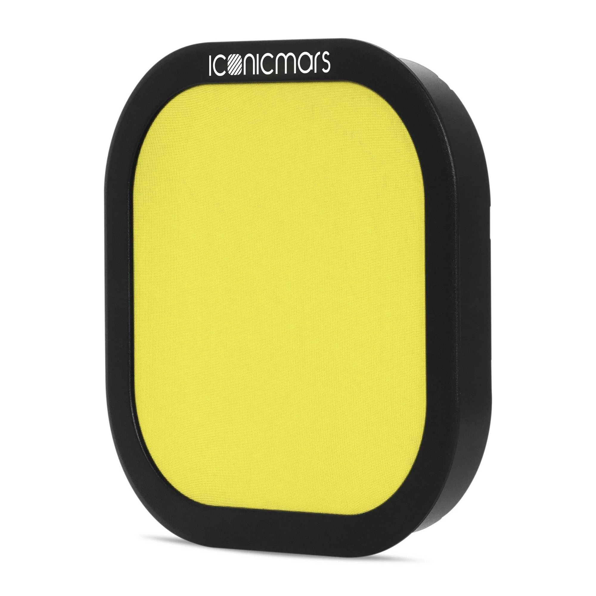 Yellow and Black dual layer mesh pop filter for Comet Pro Isolation Booth Foam