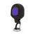 The Comet X with pop filter in quarter view, vocal booth shield made for streaming, asmr, and home studio  -- Midnight Purple