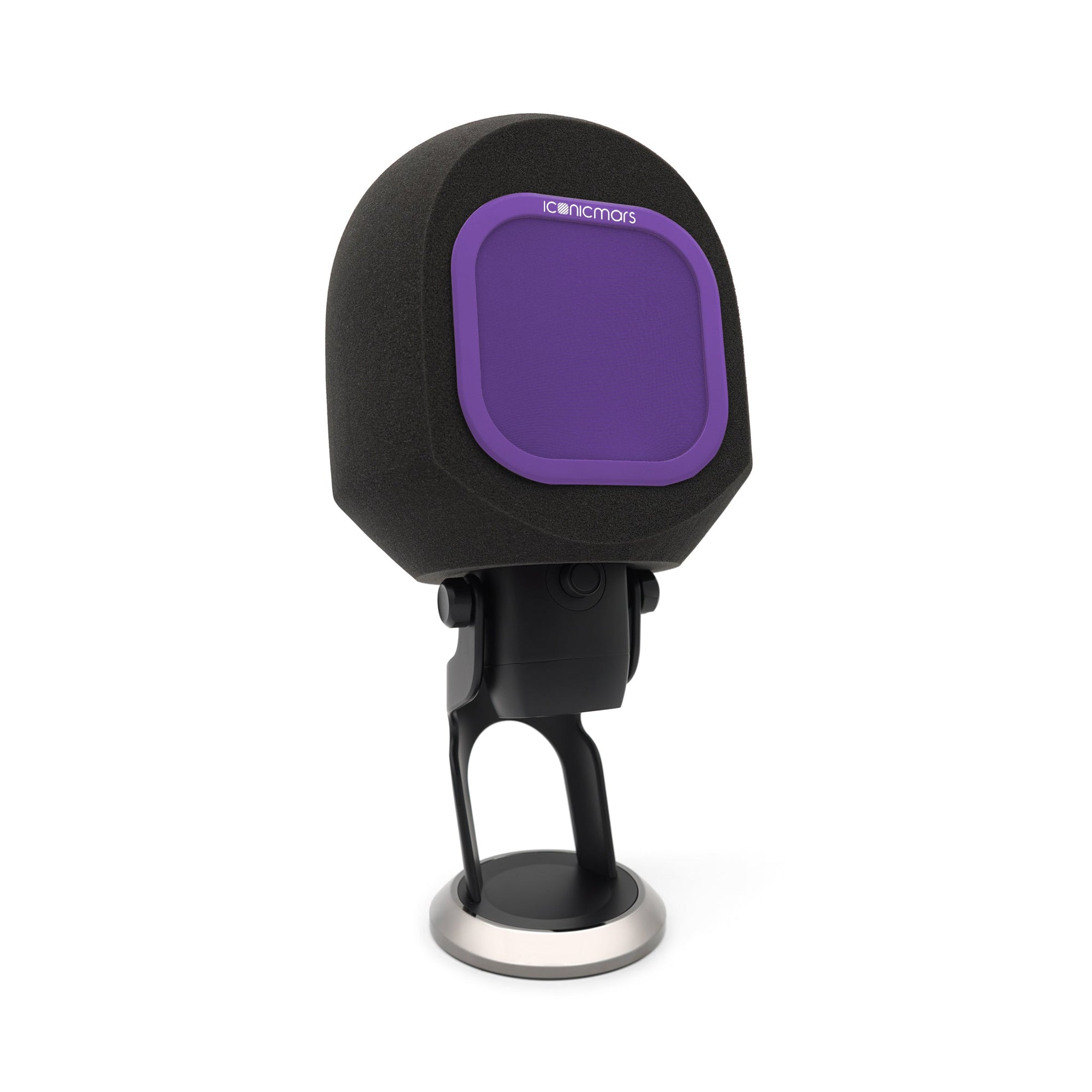 Comet X isolation foam cover with filter for large diameter mics for noise canceling background protection  -- Purple Berry