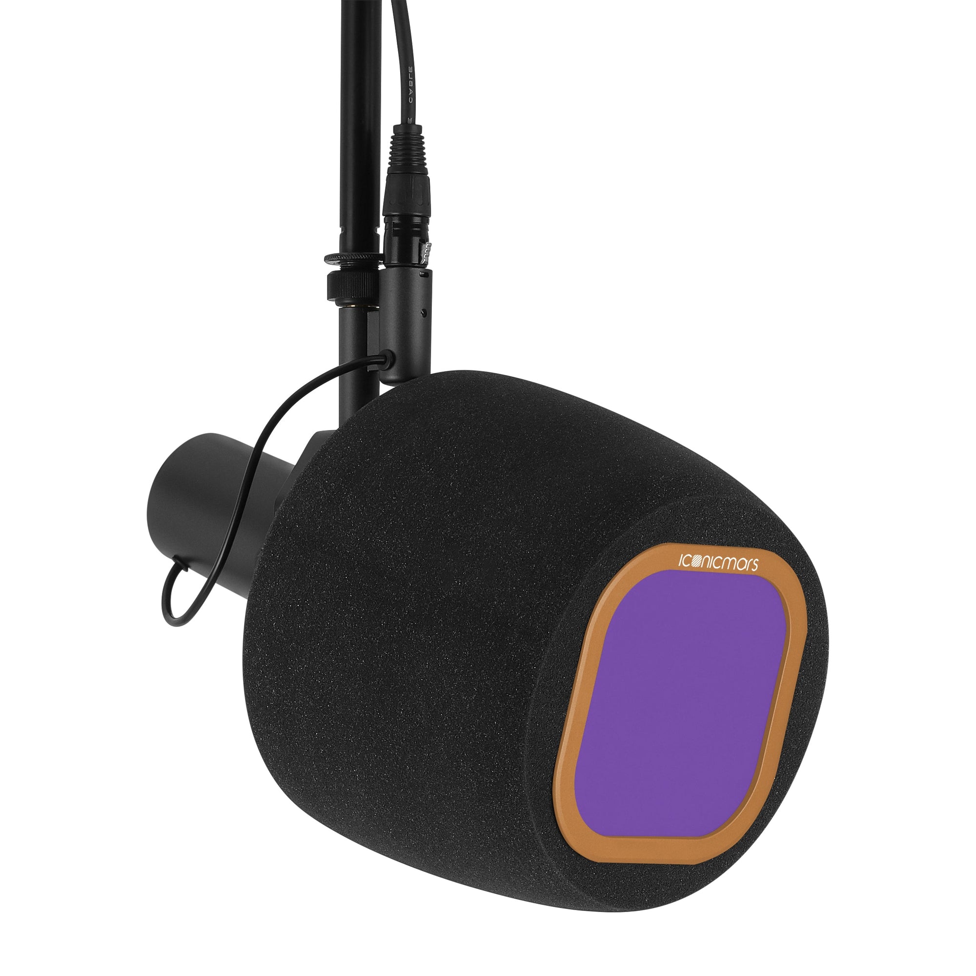 Comet X7B with pop filter on mic stand, vocal booth made for streaming, asmr, pro and home studio recording  -- PB&J