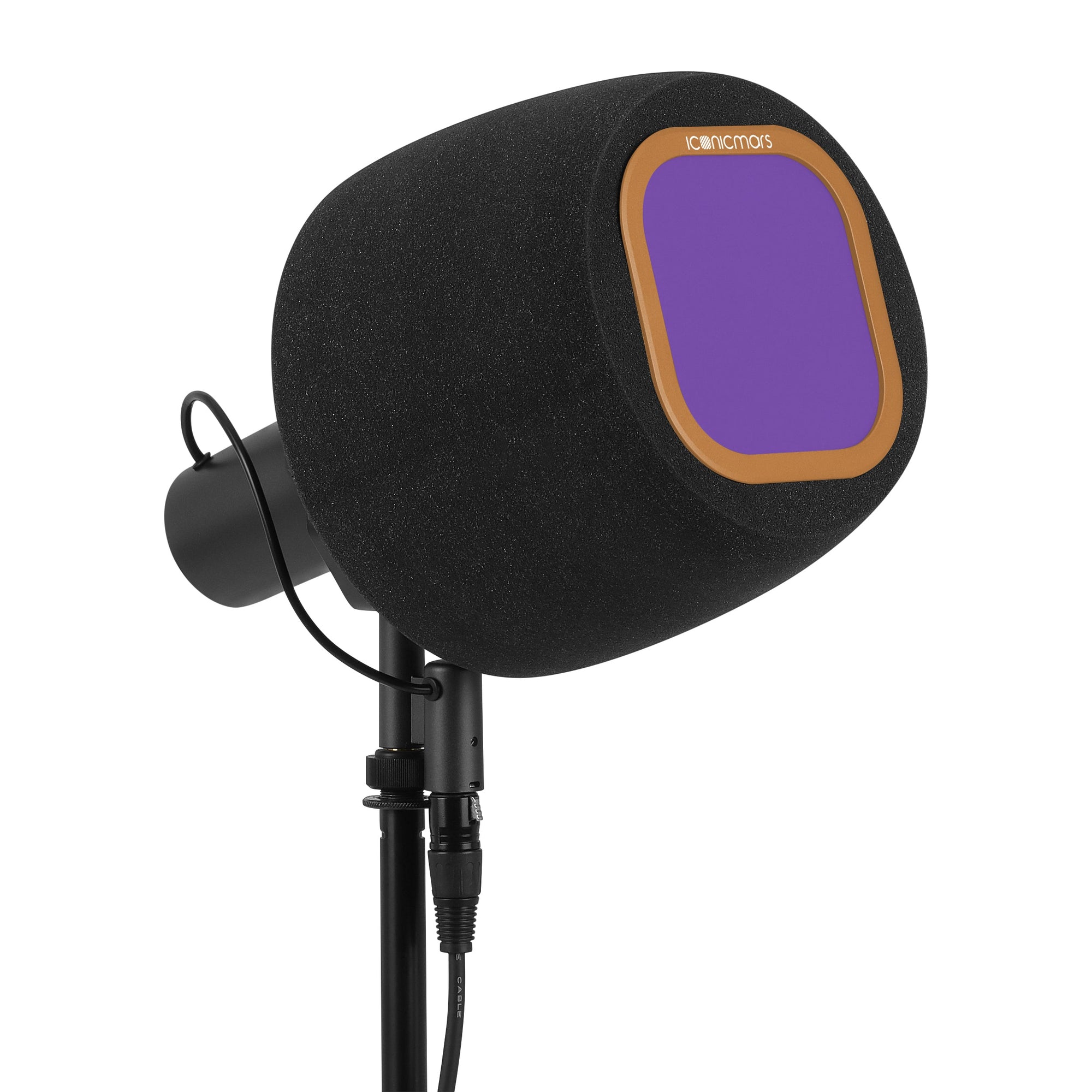 Comet X7B with pop filter, Professional isolation booth foam cover for front facing style microphone  -- PB&J