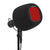 Comet X7B with pop filter, Professional isolation booth foam cover for front facing style microphone  -- Retro Red