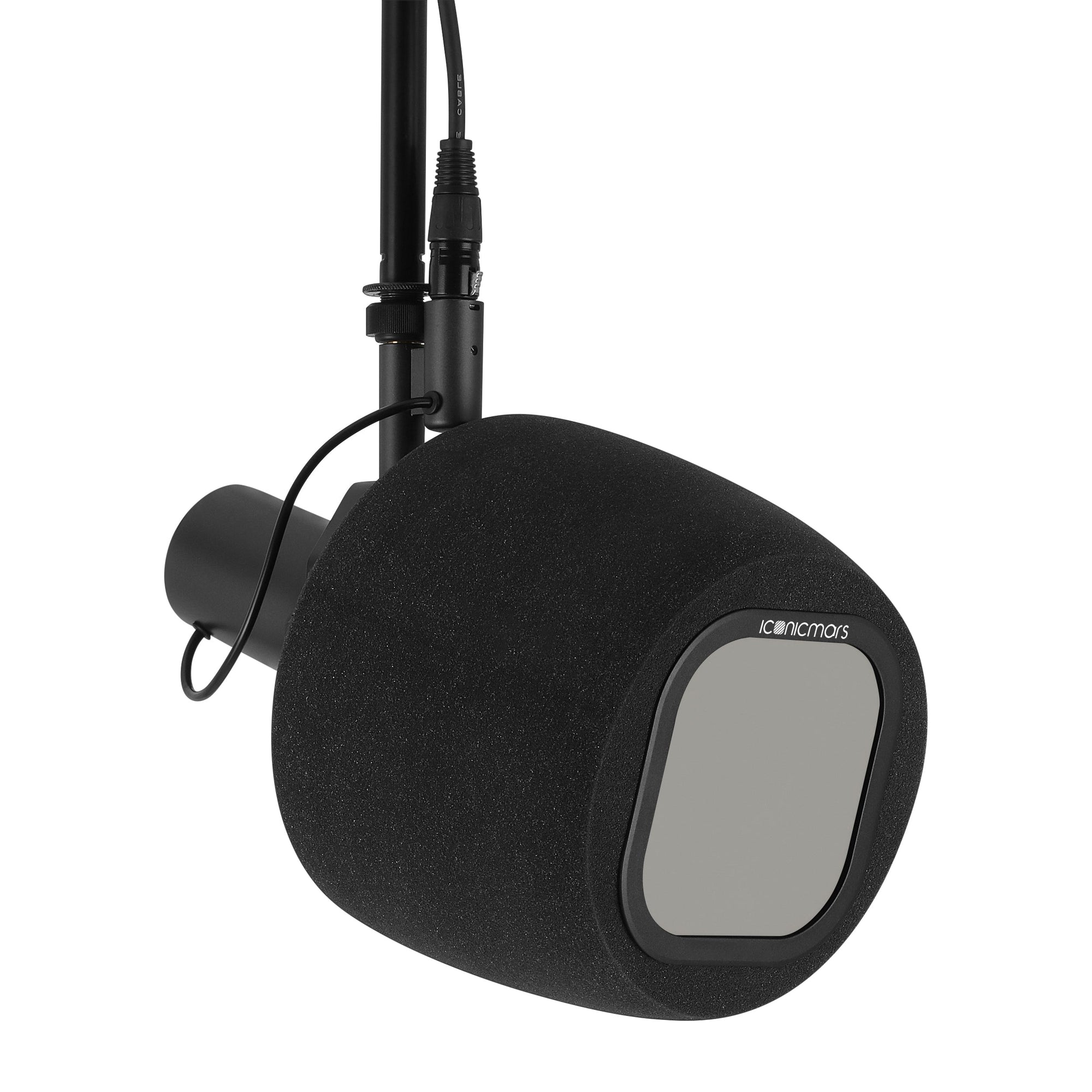 Comet X7B with pop filter on mic stand, vocal booth made for streaming, asmr, pro and home studio recording  -- Space Gray