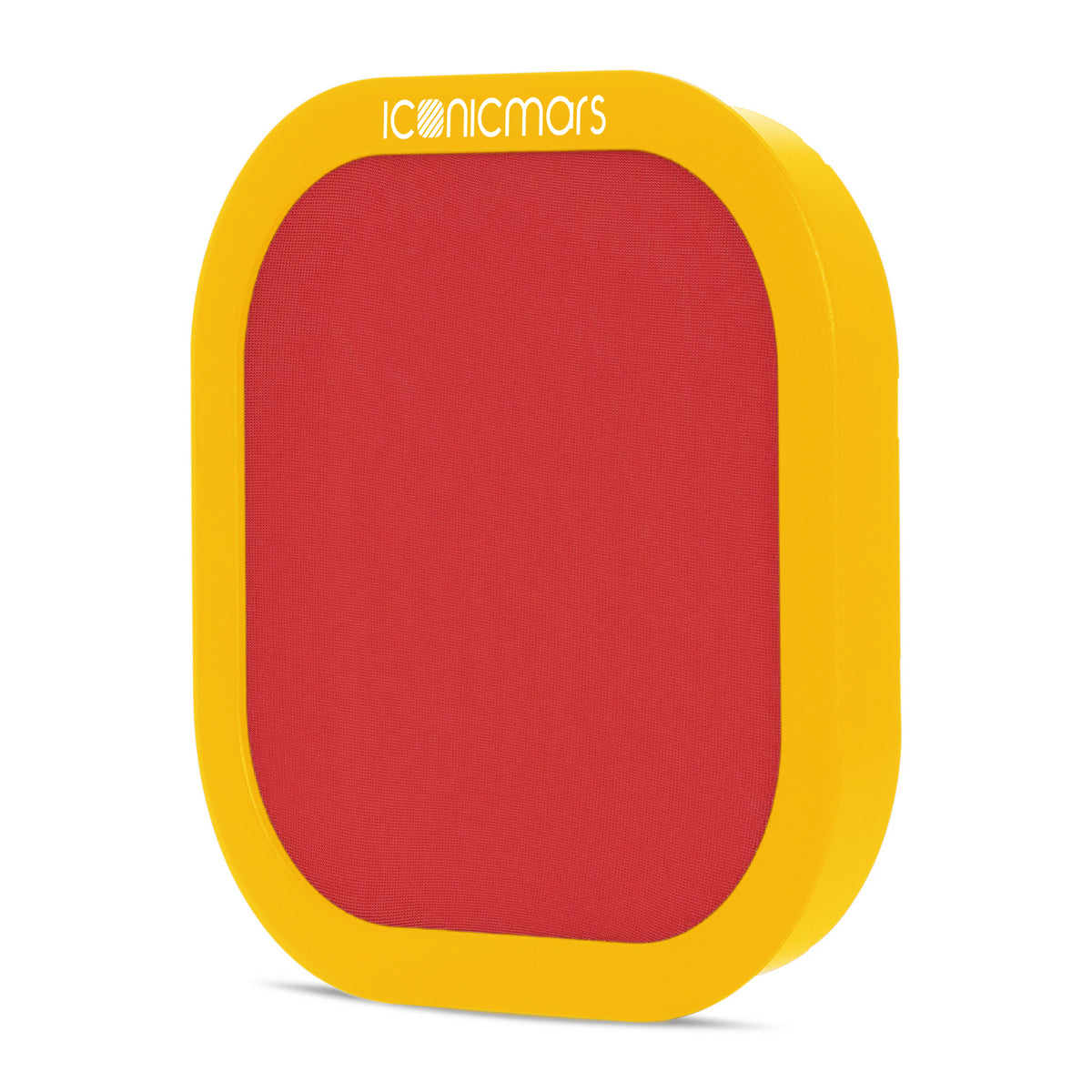 Red Lemonade, Red and Yellow dual layer mesh pop filter for Comet Pro Isolation Booth Foam